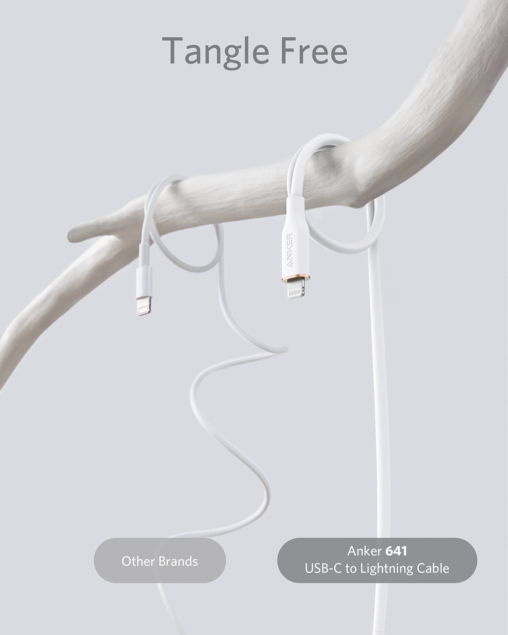 Refurbished Anker 641 USB-C to Lightning Cable (Flow, Silicone)