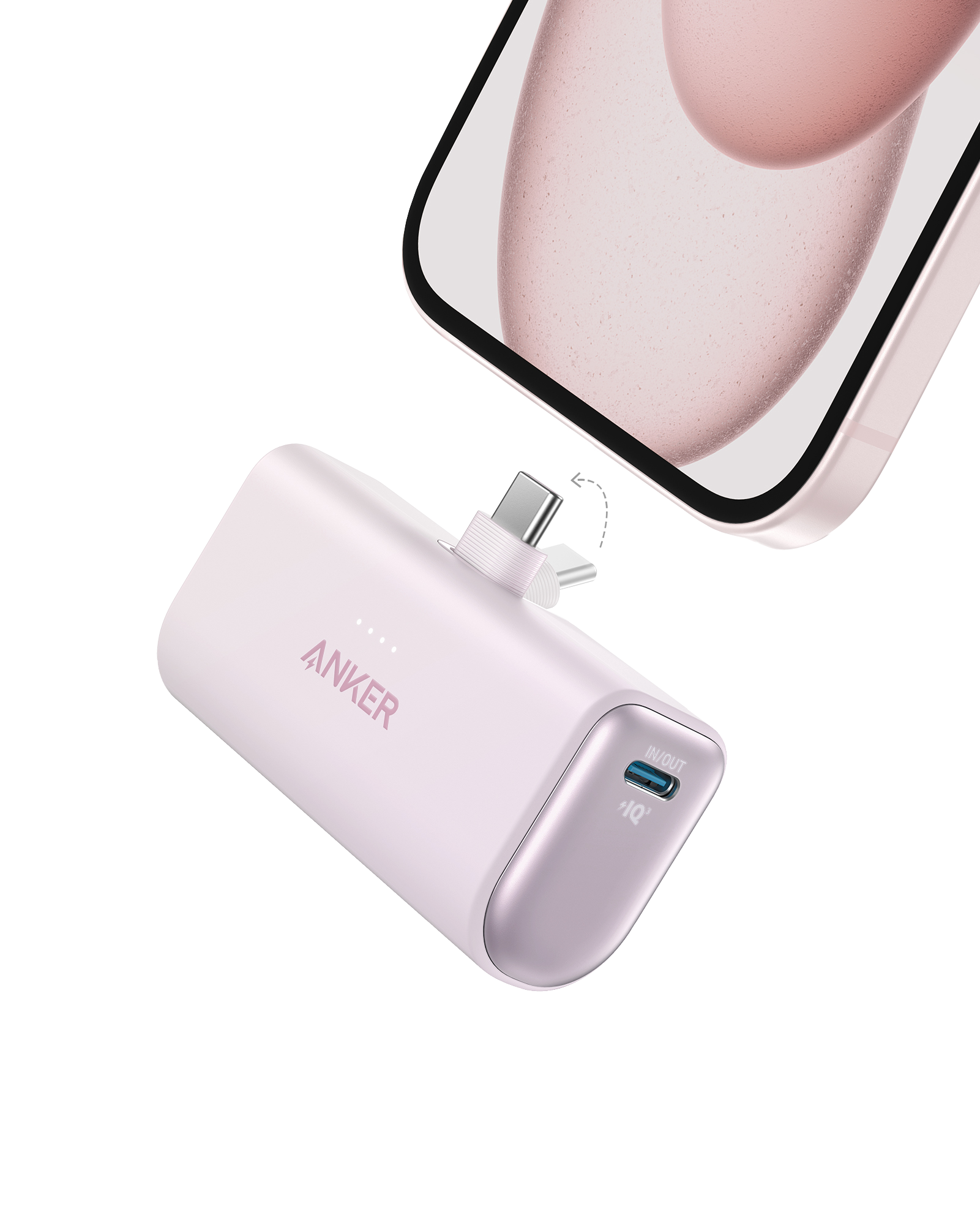 Nano Power Bank (22.5W, Built-In USB-C Connector)