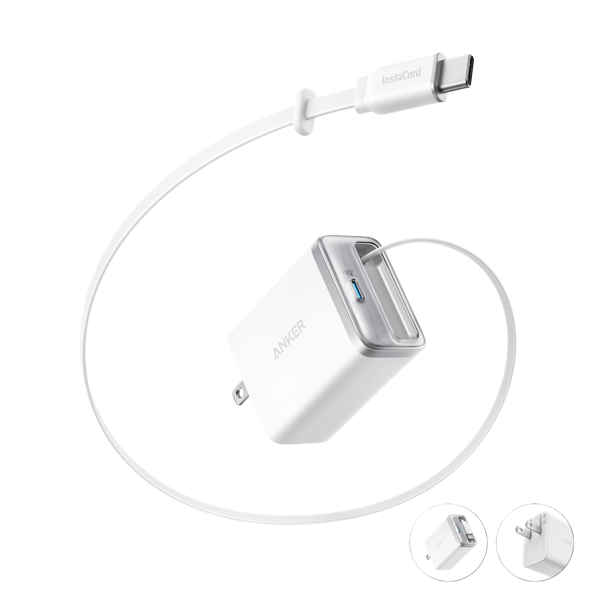 Nano Charger (35W, Built-In Retractable USB-C Cable)