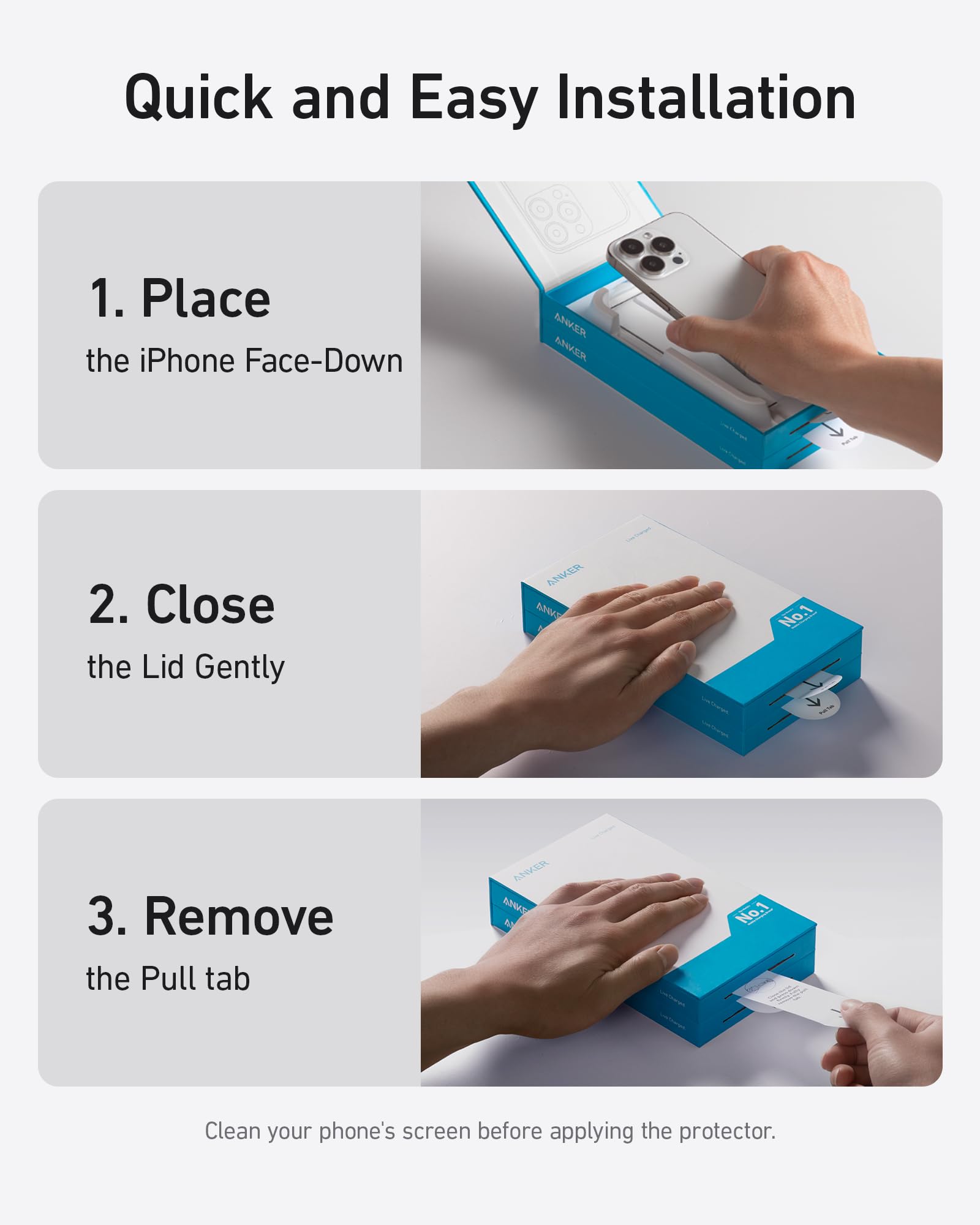 Anker Screen Protector Kit (HD, 2-Pack)